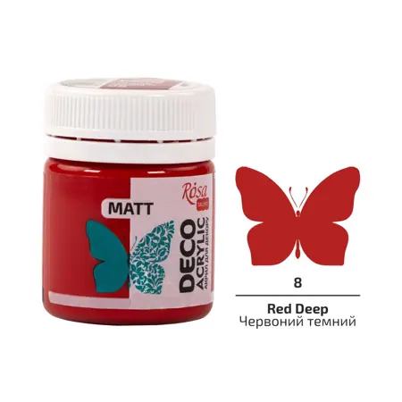 Akrylová barva Rosa Decor 20ml 08 red deep